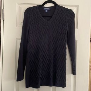 Black Lands’ End V Neck Sweater